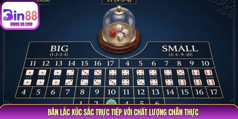 Bàn lắc xúc sắc trực tiếp với chất lượng chân thực Bàn lắc xúc sắc trực tiếp với chất lượng chân thực