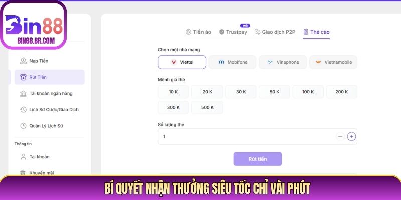 Bí quyết nhận thưởng siêu tốc chỉ vài phút Bí quyết nhận thưởng siêu tốc chỉ vài phút