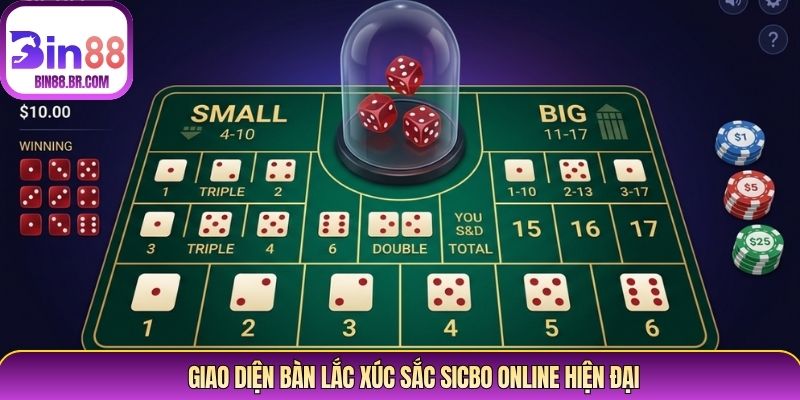 Giao diện bàn lắc xúc sắc Sicbo online hiện đại Giao diện bàn lắc xúc sắc Sicbo online hiện đại