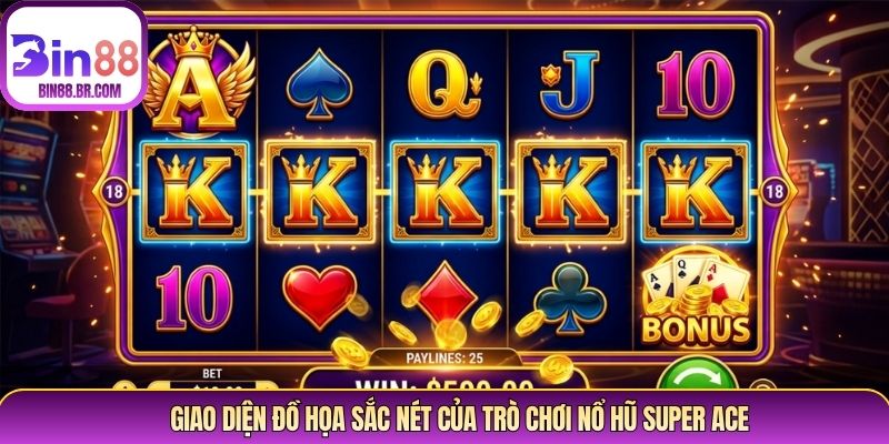 Giao diện đồ họa sắc nét của trò chơi nổ hũ super ACE Giao diện đồ họa sắc nét của trò chơi nổ hũ super ACE