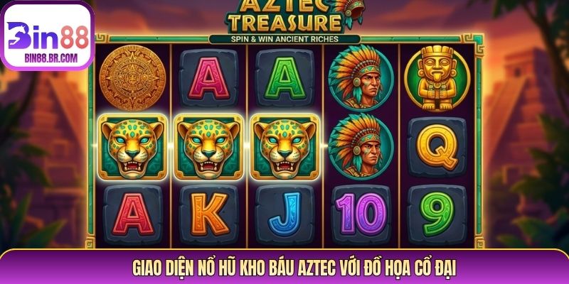 Giao diện nổ hũ kho báu aztec với đồ họa cổ đại Giao diện nổ hũ kho báu aztec với đồ họa cổ đại