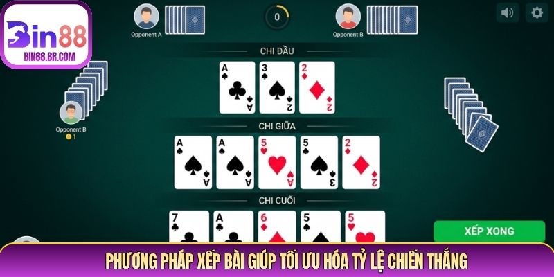 Phương pháp xếp bài giúp tối ưu hóa tỷ lệ chiến thắng Phương pháp xếp bài giúp tối ưu hóa tỷ lệ chiến thắng