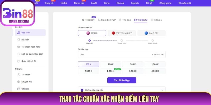 Thao tác chuẩn xác nhận điểm liền tay Thao tác chuẩn xác nhận điểm liền tay